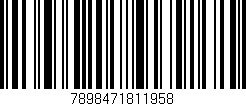 Código de barras (EAN, GTIN, SKU, ISBN): '7898471811958'