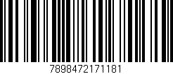 Código de barras (EAN, GTIN, SKU, ISBN): '7898472171181'