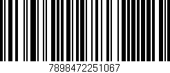 Código de barras (EAN, GTIN, SKU, ISBN): '7898472251067'