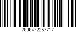 Código de barras (EAN, GTIN, SKU, ISBN): '7898472257717'