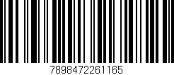 Código de barras (EAN, GTIN, SKU, ISBN): '7898472261165'