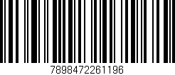 Código de barras (EAN, GTIN, SKU, ISBN): '7898472261196'
