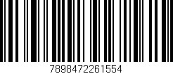 Código de barras (EAN, GTIN, SKU, ISBN): '7898472261554'