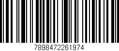 Código de barras (EAN, GTIN, SKU, ISBN): '7898472261974'