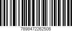 Código de barras (EAN, GTIN, SKU, ISBN): '7898472262506'