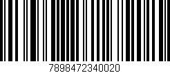 Código de barras (EAN, GTIN, SKU, ISBN): '7898472340020'