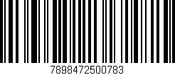 Código de barras (EAN, GTIN, SKU, ISBN): '7898472500783'