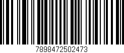 Código de barras (EAN, GTIN, SKU, ISBN): '7898472502473'