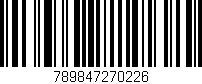 Código de barras (EAN, GTIN, SKU, ISBN): '789847270226'