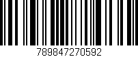 Código de barras (EAN, GTIN, SKU, ISBN): '789847270592'
