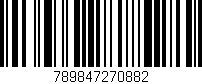 Código de barras (EAN, GTIN, SKU, ISBN): '789847270882'