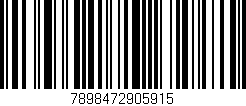 Código de barras (EAN, GTIN, SKU, ISBN): '7898472905915'