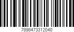 Código de barras (EAN, GTIN, SKU, ISBN): '7898473312040'