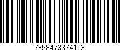 Código de barras (EAN, GTIN, SKU, ISBN): '7898473374123'