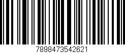 Código de barras (EAN, GTIN, SKU, ISBN): '7898473542621'