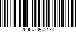Código de barras (EAN, GTIN, SKU, ISBN): '7898473543178'