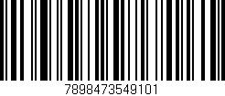Código de barras (EAN, GTIN, SKU, ISBN): '7898473549101'