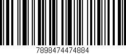 Código de barras (EAN, GTIN, SKU, ISBN): '7898474474884'