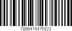 Código de barras (EAN, GTIN, SKU, ISBN): '7898474475423'