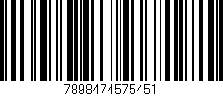 Código de barras (EAN, GTIN, SKU, ISBN): '7898474575451'