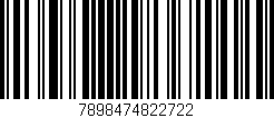 Código de barras (EAN, GTIN, SKU, ISBN): '7898474822722'
