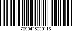 Código de barras (EAN, GTIN, SKU, ISBN): '7898475338116'
