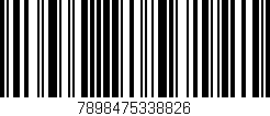 Código de barras (EAN, GTIN, SKU, ISBN): '7898475338826'