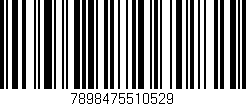 Código de barras (EAN, GTIN, SKU, ISBN): '7898475510529'