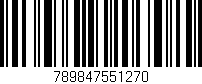 Código de barras (EAN, GTIN, SKU, ISBN): '789847551270'