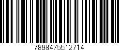 Código de barras (EAN, GTIN, SKU, ISBN): '7898475512714'