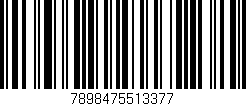 Código de barras (EAN, GTIN, SKU, ISBN): '7898475513377'