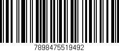 Código de barras (EAN, GTIN, SKU, ISBN): '7898475519492'
