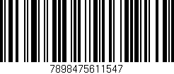 Código de barras (EAN, GTIN, SKU, ISBN): '7898475611547'