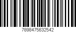 Código de barras (EAN, GTIN, SKU, ISBN): '7898475632542'