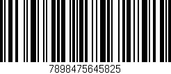 Código de barras (EAN, GTIN, SKU, ISBN): '7898475645825'