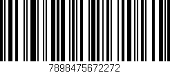 Código de barras (EAN, GTIN, SKU, ISBN): '7898475672272'
