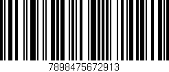 Código de barras (EAN, GTIN, SKU, ISBN): '7898475672913'