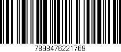 Código de barras (EAN, GTIN, SKU, ISBN): '7898476221769'
