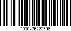 Código de barras (EAN, GTIN, SKU, ISBN): '7898476223596'