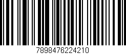Código de barras (EAN, GTIN, SKU, ISBN): '7898476224210'
