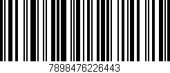 Código de barras (EAN, GTIN, SKU, ISBN): '7898476226443'