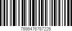 Código de barras (EAN, GTIN, SKU, ISBN): '7898476797226'