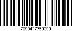 Código de barras (EAN, GTIN, SKU, ISBN): '7898477750398'