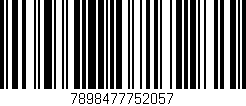 Código de barras (EAN, GTIN, SKU, ISBN): '7898477752057'