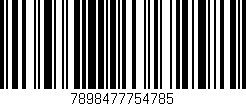 Código de barras (EAN, GTIN, SKU, ISBN): '7898477754785'