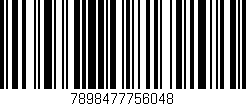 Código de barras (EAN, GTIN, SKU, ISBN): '7898477756048'