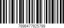 Código de barras (EAN, GTIN, SKU, ISBN): '7898477825799'