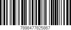 Código de barras (EAN, GTIN, SKU, ISBN): '7898477825867'