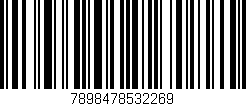 Código de barras (EAN, GTIN, SKU, ISBN): '7898478532269'