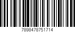 Código de barras (EAN, GTIN, SKU, ISBN): '7898478751714'